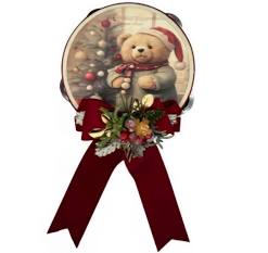 Madame Fioccò Tamburello Teddy cuore di coccola 10 cm