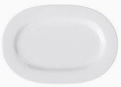 Villeroy & Boch Royal Piatto Ovale Grande da Portata, Porcellana Premium Bone, 41 cm