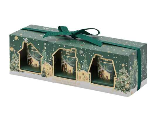 Edg Enzo De Gasperi Set 3 Candele Noel Profumate al Cardamomo H6 Ø5 cm – Candele Natalizie