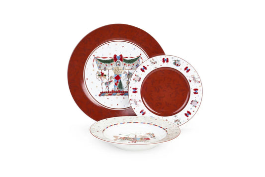 Nuvola di Stoffa, Set Piatti “La Giostra” 18pz in porcellana