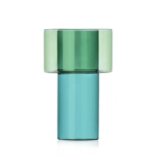 Ichendorf Milano Boreale Vaso A Verde Petrolio in Vero Borosilicato