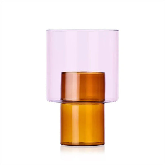 Ichendorf Milano Boreale Vaso B Ambra e Rosa in Vero Borosilicato