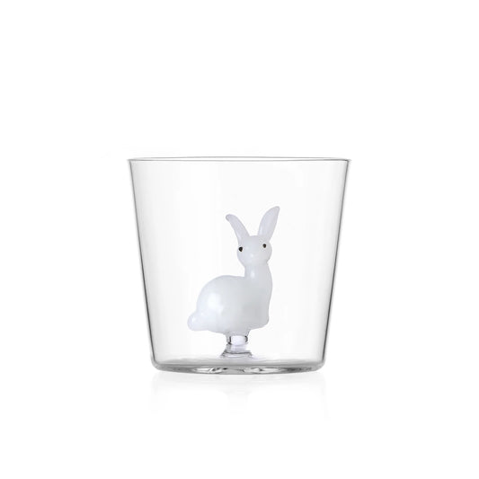 Ichendorf Milano Set 2 Tumbler Coniglio Bianco in Vetro Borosilicato