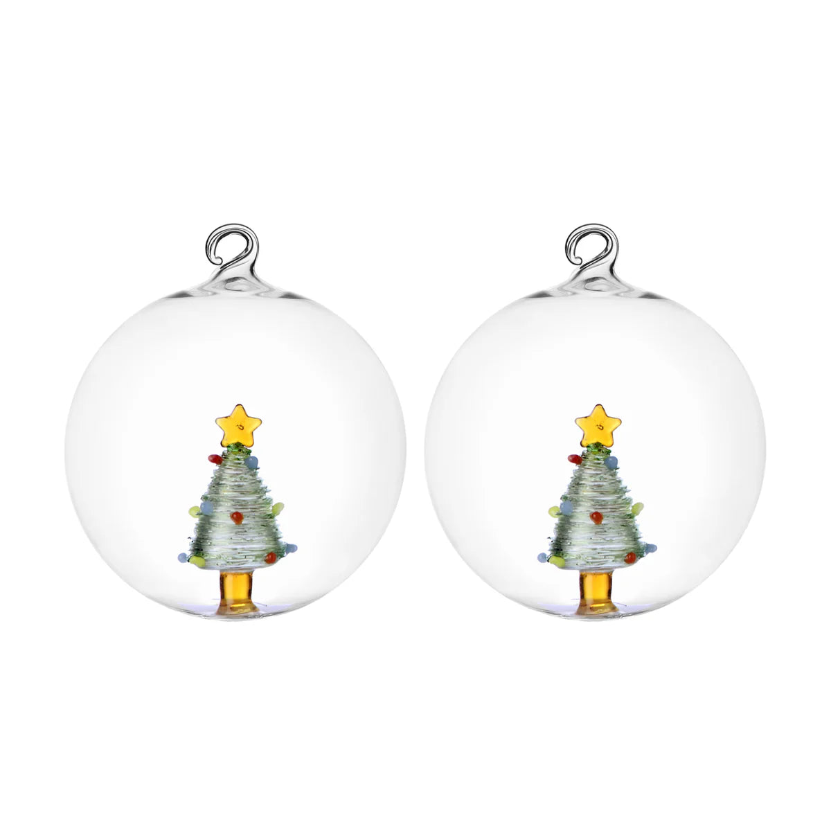 Ichendorf Milano Christmas Tales Set 2 Palle Albero di Natale Verde