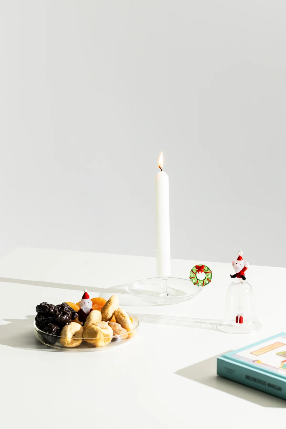 Ichendorf Milano Christmas Tales Piattino Babbo Natale in Vetro