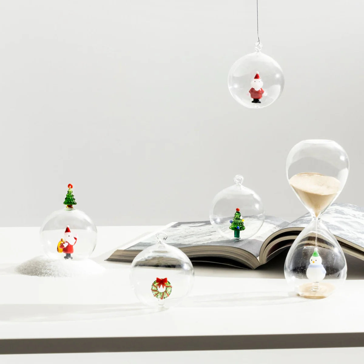 Ichendorf Milano Christmas Tales Clessidra Pupazzo di Neve in Vetro