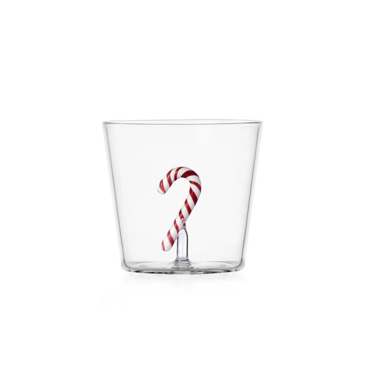 Ichendorf Milano Schiaccianoci Tumbler Candy Cane in Vetro