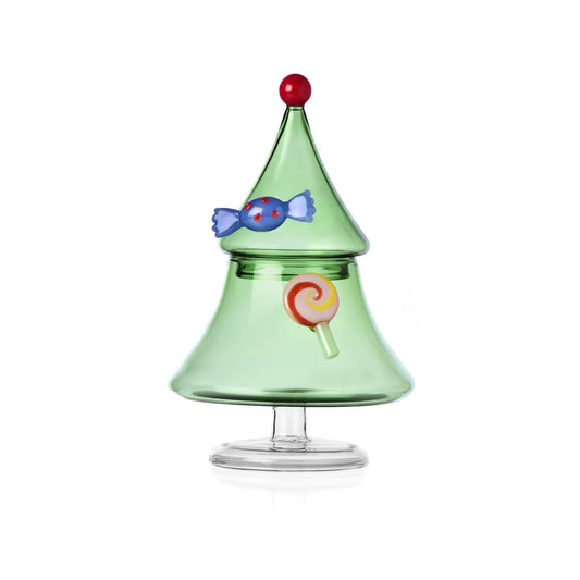 Ichendorf Milano  Zuccheriera ad albero di Natale in vetro Natale 2025 "Schiaccianoci"