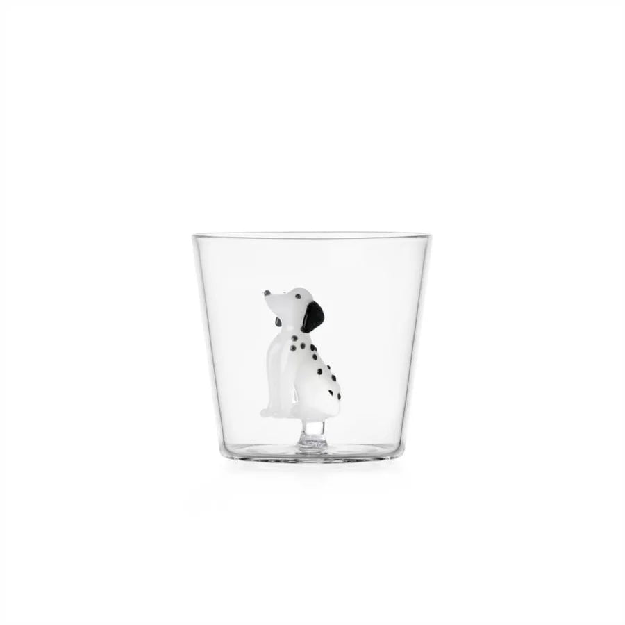 Ichendorf Milano Dogs Set 2 Tumbler Dalmata in Vetro Borosilicato