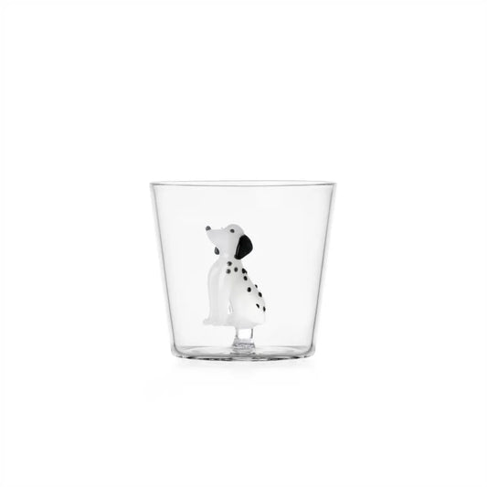Ichendorf Milano Dogs Set 2 Tumbler Dalmata in Vetro Borosilicato