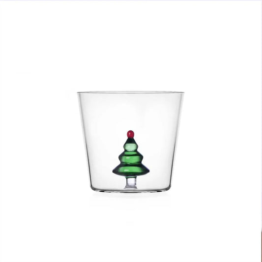 Ichendorf Milano Set 2 Bicchieri Albero in Vetro Borosilicato Verde