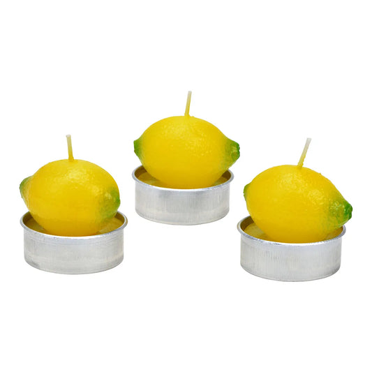 🕯️ Wurm – Set di Candele Profumate al Limone – 6 Pezzi