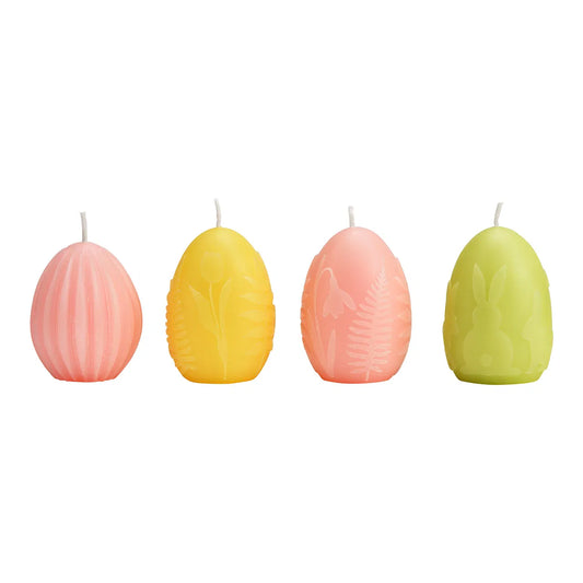 🥚 Wurm Uovo di Cera, 4 Pieghe, Verde/Rosa/Giallo – 5x5x7 cm