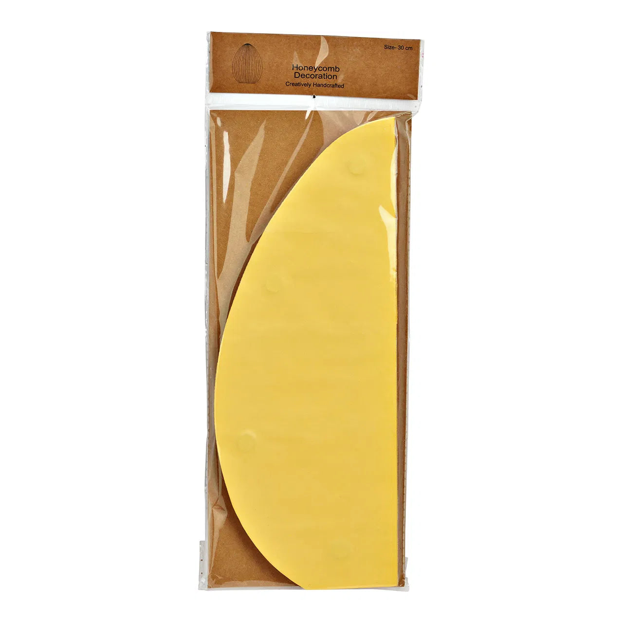 🥚 Wurm Uovo di Pasqua Origami a Nido d’Ape – Giallo – 23x30x23 cm