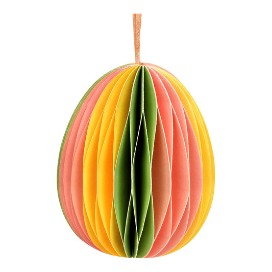🥚 Wurm Appendino Uovo di Pasqua Honycomb – Colorato – 6x6x6 cm
