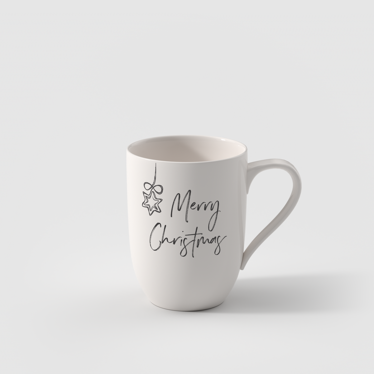 Villeroy & Boch - Statement Lines tazza con manico, Marry Christmas, 290ml, porcellana Premium, bianco