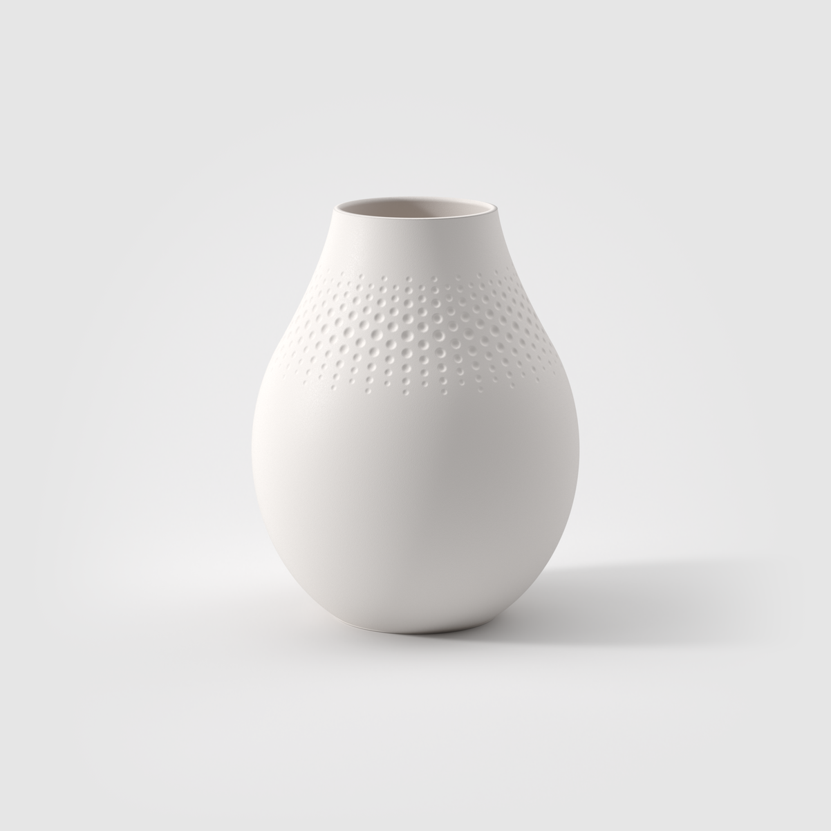 Villeroy & Boch Manufacture Vaso bianco, 15,9 x 20,4 cm, Premium Porcelain
