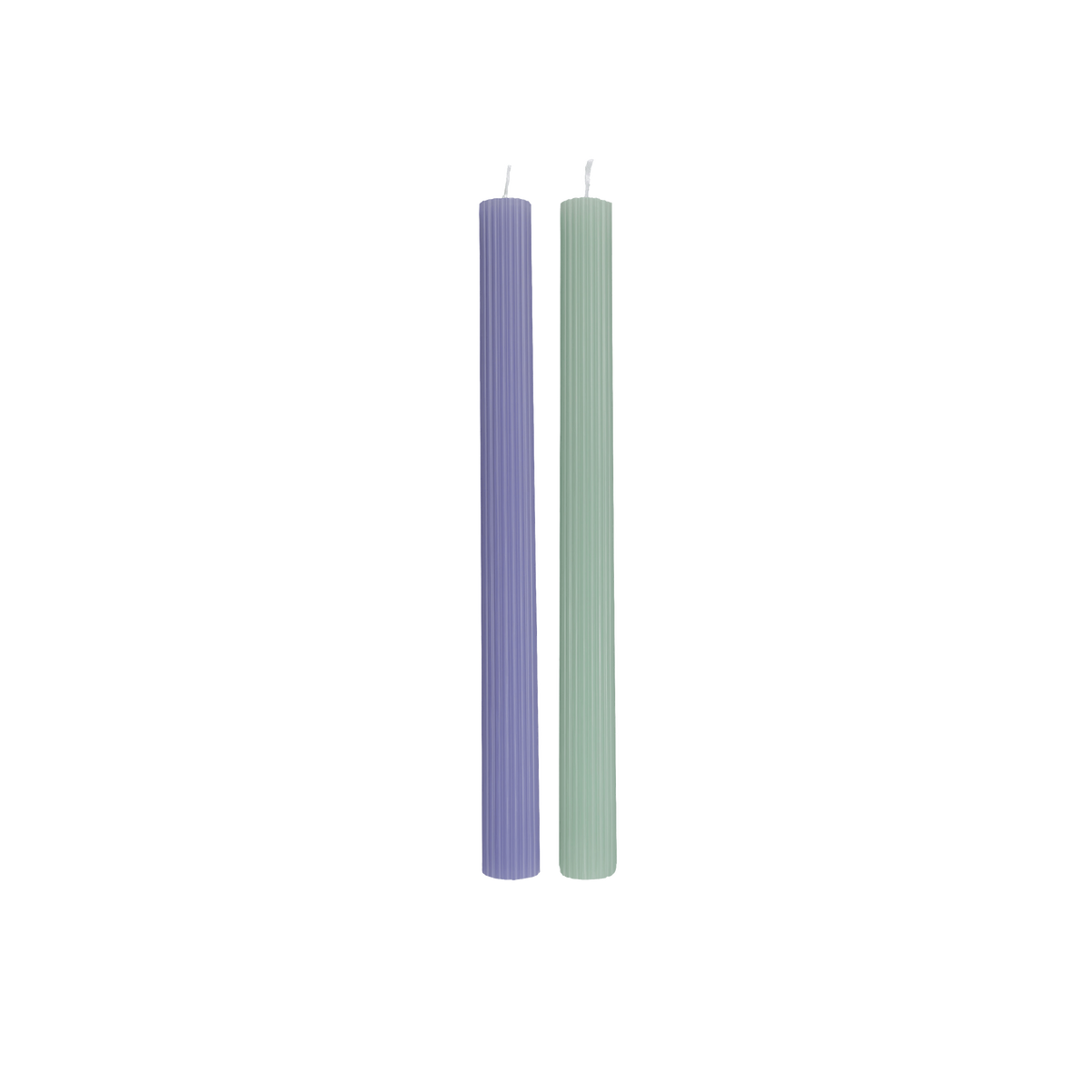 Villeroy & Boch Fleur Candela a bastoncino blu e verde, 2 x 25 cm