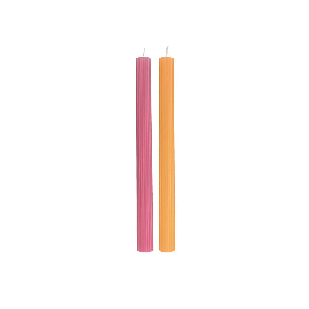 Villeroy & Boch Fleur Candela a bastoncino rosa e giallo, 2 x 25 cm
