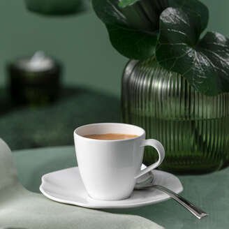 Villeroy & Boch Pura Tazzina da caffè bianca, 50 ml, Premium Bone Porcelain