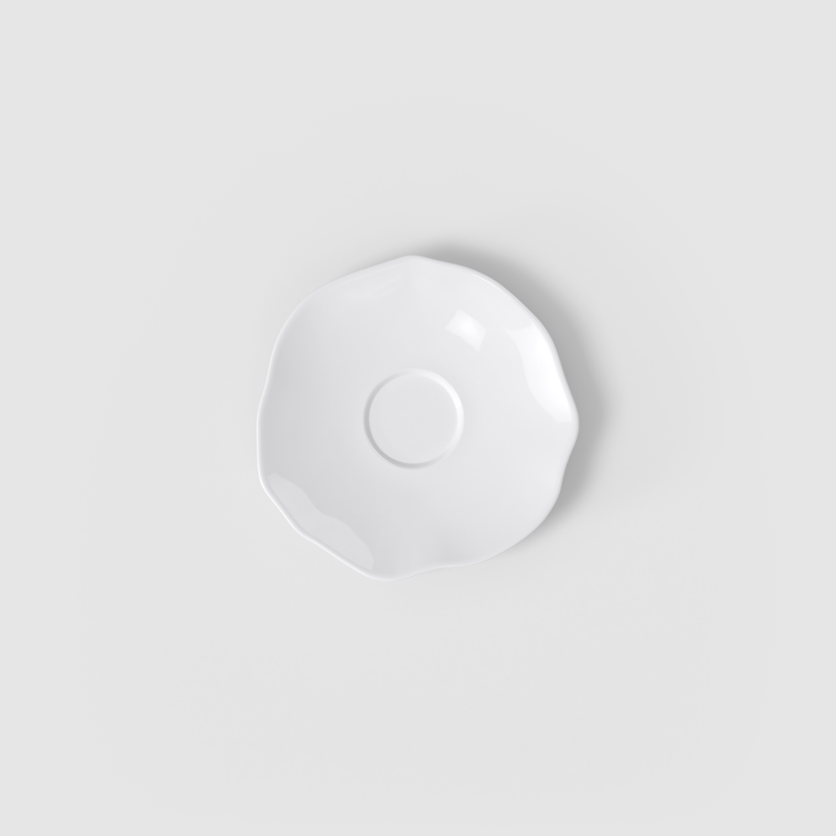 Villeroy & Boch Pura Piattino per tazzina da caffè bianca, 11,6 x 11,5 cm, Premium Bone Porcelain
