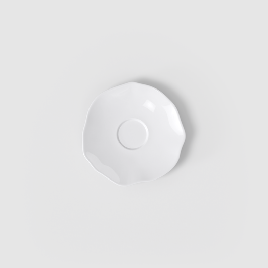 Villeroy & Boch Pura Piattino per tazzina da caffè bianca, 11,6 x 11,5 cm, Premium Bone Porcelain