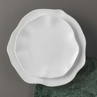 Villeroy & Boch Pura Piatto da dessert/ colazione bianco, 22 x 22 cm, Premium Bone Porcelain