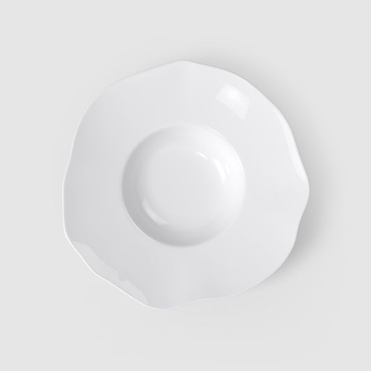 Villeroy & Boch Pura Piatto da pasta bianco, 28,5 x 28,8 cm, Premium Bone Porcelain