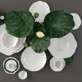 Villeroy & Boch Pura Piatto gourmet bianco, 32,1 x 32,1 cm, Premium Bone Porcelain