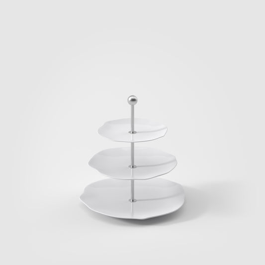 Villeroy & Boch Pura Alzata bianca, 27,2 x 27,2 cm, Premium Bone Porcelain