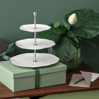 Villeroy & Boch Pura Alzata bianca, 27,2 x 27,2 cm, Premium Bone Porcelain