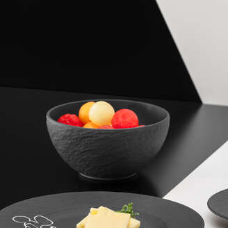 Villeroy & Boch.DISNEY Manufacture - Mickey Mouse Ciotola per cereali nero, 430 ml, Premium Porcelain