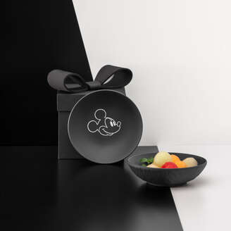 Villeroy & Boch DISNEY Manufacture - Mickey Mouse Coppetta macedonia nera, Premium Porcelain