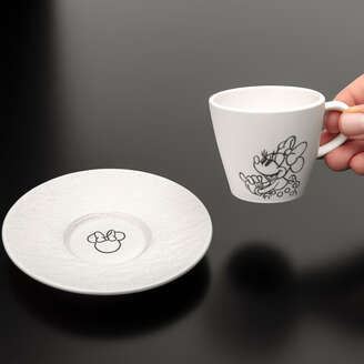 Villeroy & Boch DISNEY Manufacture - Mickey Mouse Tazzina da caffè Bianco, 60 ml, Premium Porcelain