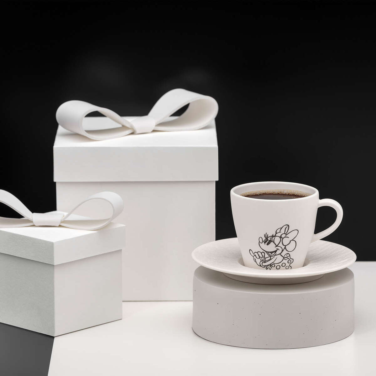 Villeroy & Boch DISNEY Manufacture - Mickey Mouse Tazzina da caffè Bianco, 60 ml, Premium Porcelain