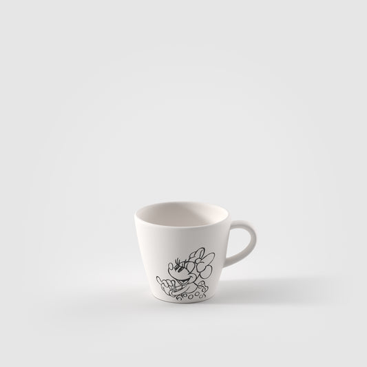 Villeroy & Boch DISNEY Manufacture - Mickey Mouse Tazzina da caffè Bianco, 60 ml, Premium Porcelain