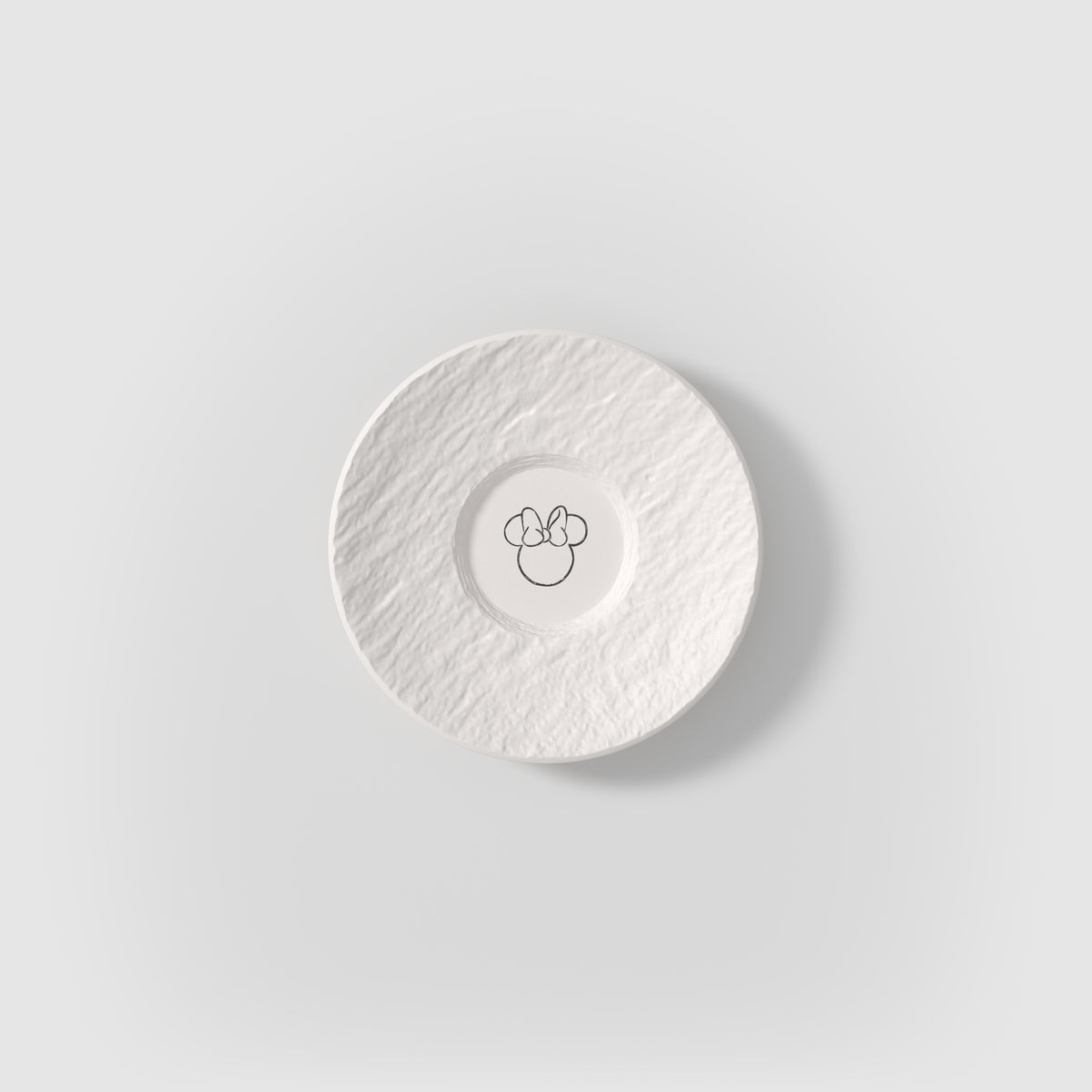 Villeroy & Boch DISNEY Manufacture - Mickey Mouse Piattino per tazzina da caffè bianco, 12 cm, Premium Porcelain