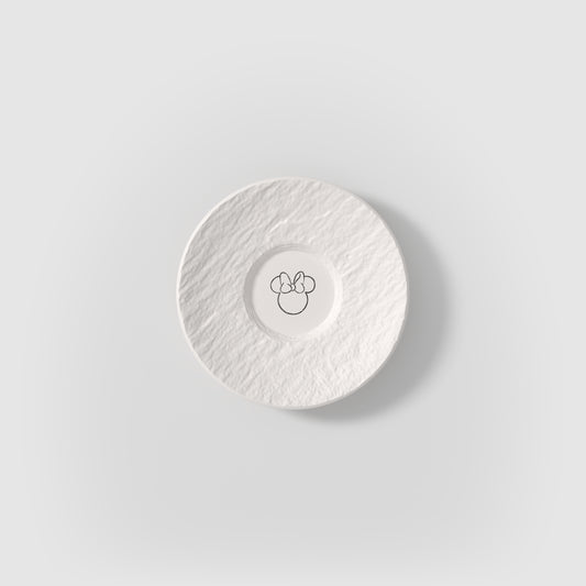Villeroy & Boch DISNEY Manufacture - Mickey Mouse Piattino per tazzina da caffè bianco, 12 cm, Premium Porcelain