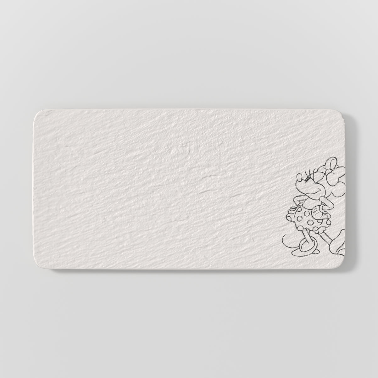 Villeroy & Boch DISNEY Manufacture - Mickey Mouse Vassoio da portata bianco, 34,9 × 17,9 cm, Premium Porcelain