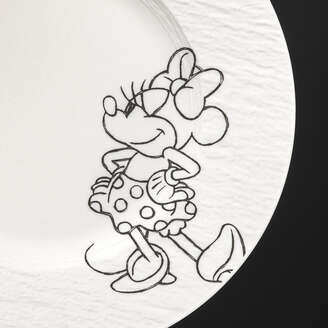 Villeroy & BochDISNEY Manufacture - Mickey Mouse Piatto da dessert/ colazione bianco/nero, Ø 21,7 cm, Premium Porcelain