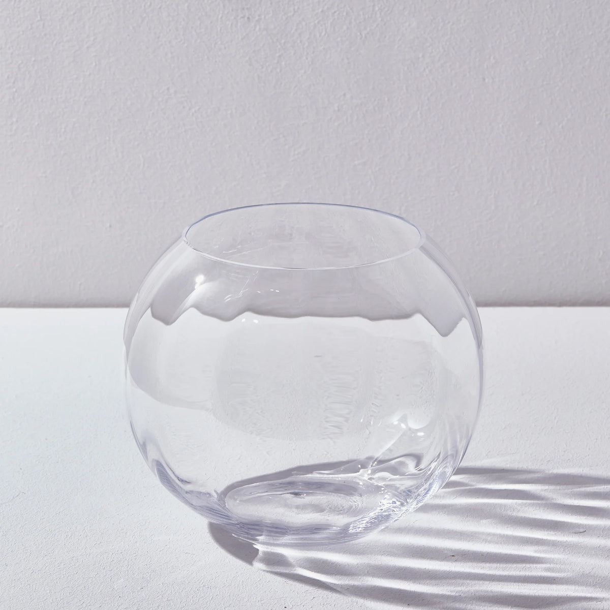 EDG Enzo De Gasperi Vaso Sfera Nida Optic in Vetro H 20  D 25 cm