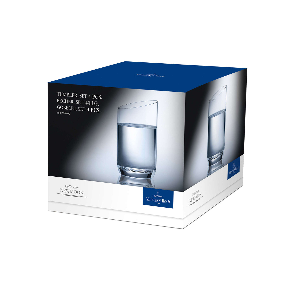 VILLEROY & BOCH NewMoon Bicchiere da acqua Set 4pz