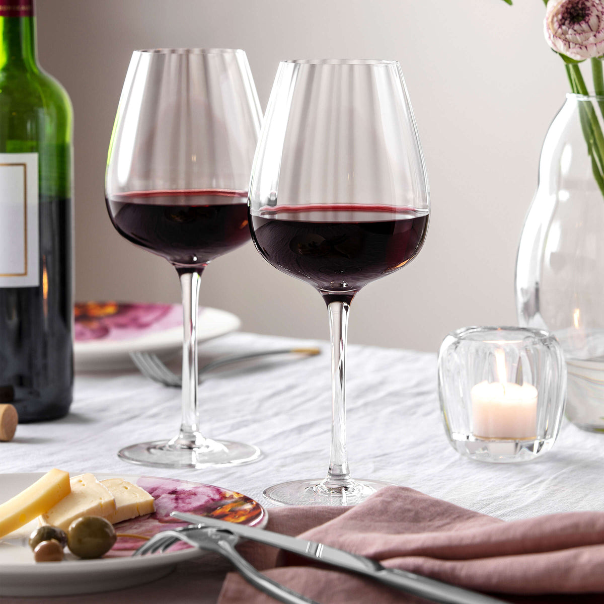 VILLEROY & BOCH Rose Garden Bicchiere da vino rosso 4pz