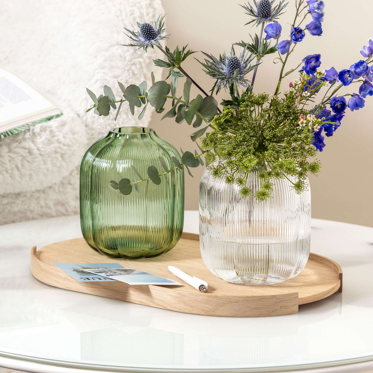 Villeroy & Boch Vaso Fleur 16x19 cm in Vetro Verde