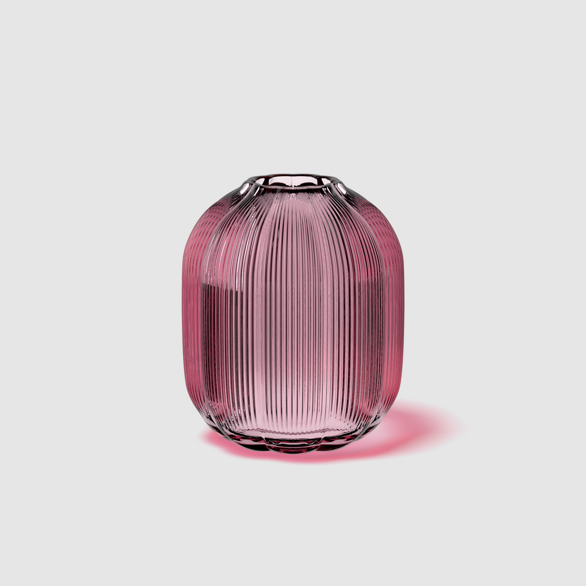 Villeroy & Boch Vaso Fleur 16x19 cm in Vetro Rosa