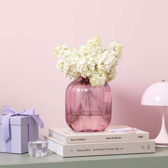Villeroy & Boch Vaso Fleur 16x19 cm in Vetro Rosa