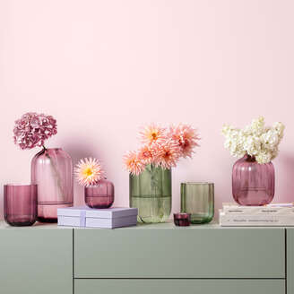 Villeroy & Boch Vaso Fleur 16x28 cm in Vetro Rosa