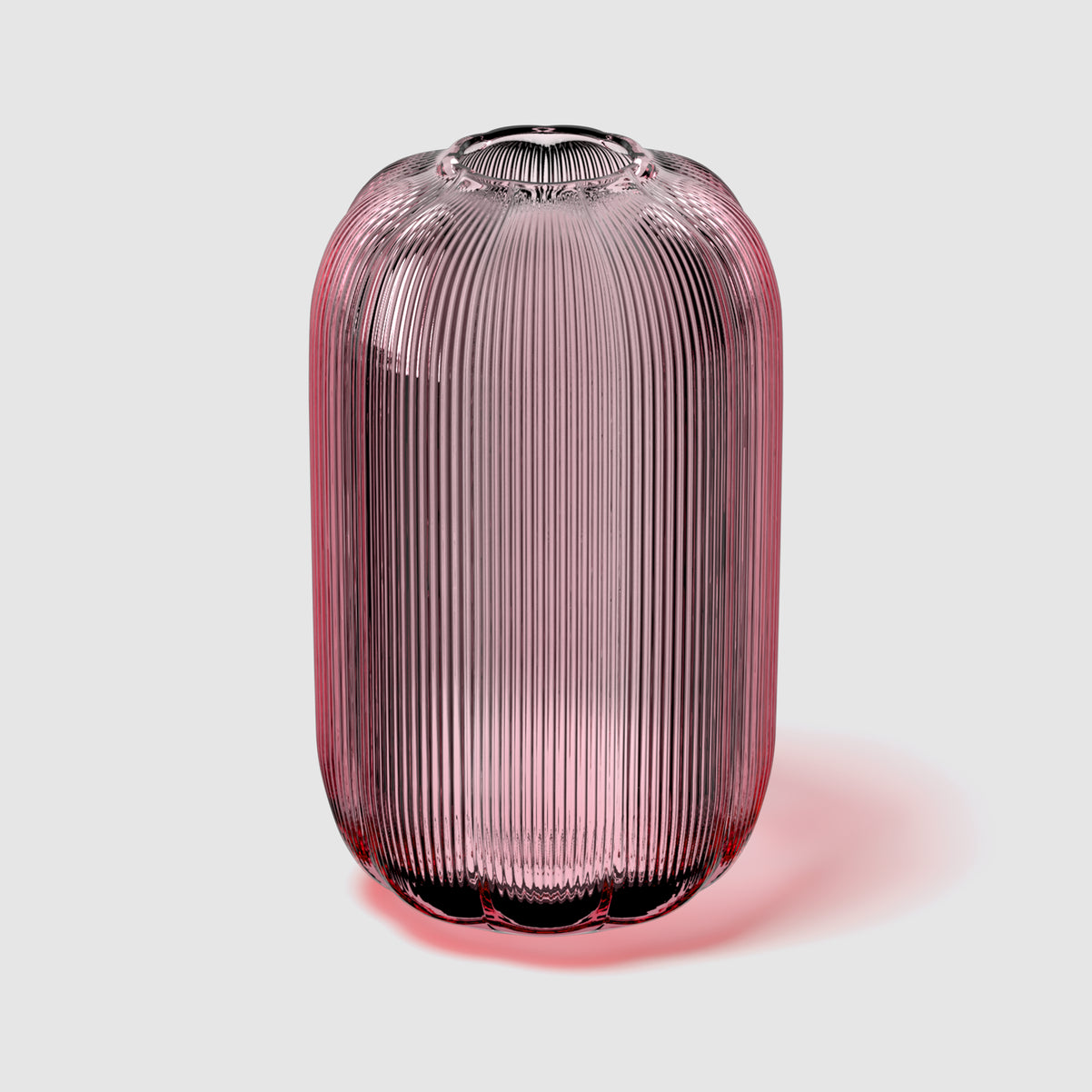 Villeroy & Boch Vaso Fleur 16x28 cm in Vetro Rosa