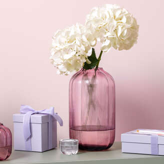 Villeroy & Boch Vaso Fleur 16x28 cm in Vetro Rosa