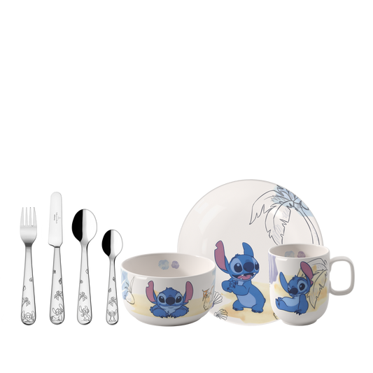 Villeroy & Boch Disney Stitch Set di stoviglie per bambini 7 pz